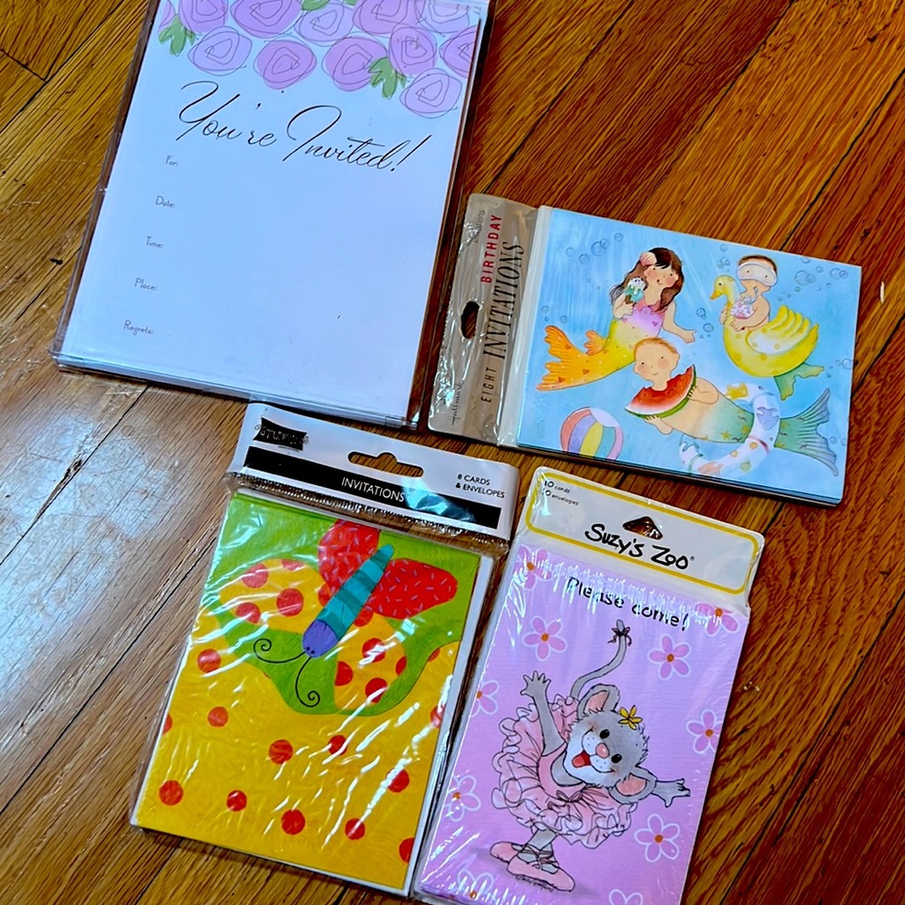 Assortment of NEW cute invitation cards